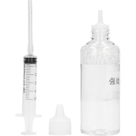 Solution de Nettoyage pour Têtes d'Impression - Puissante Action Dissolvante, Fluide pour Encres avec Seringue pour Imprimantes à Jet d'Encre (1/5)