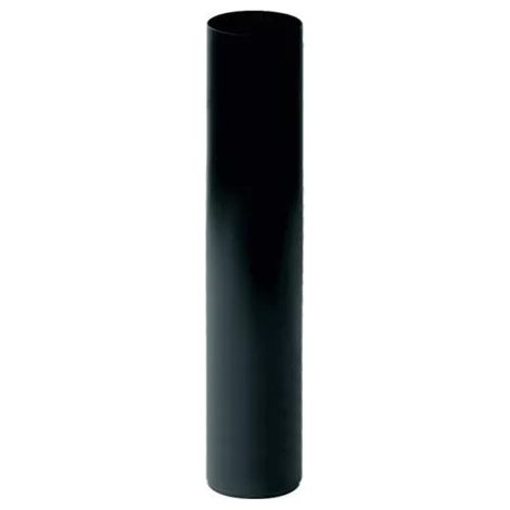 Tubo per stufa a legna in acciaio al carbonio nero Ø120 mm lunghezza 100 cm spessore 2 mm
