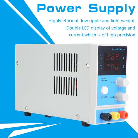 Alimentation CC régulée numérique réglable NPS305D 30 V 5 A 2 (prise standard australienne 220 V) (1/5)
