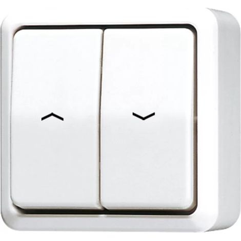Jung Jalousie-Wippschalter aws 10AX 250V Sch.1-pol. 609 VA WW (1/2)
