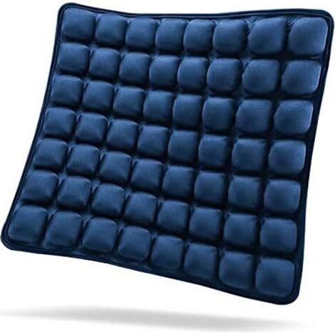 BEBUSINGOTO Cousin in der Luft im Auto Tragbarer Stuhl im Büro Cousin im Rollstuhl Anti-Dekubitus Orthopädie Cousin in Relief 18'' x 18'' x1'' Blau