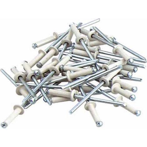 Rivets aveugles rivets pop blanc de plaque d'immatriculation