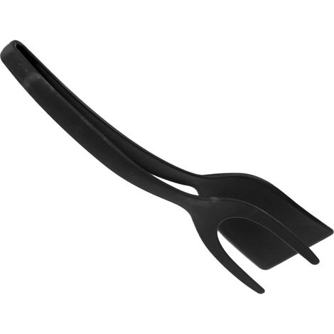 Spatule résistante aux hautes températures pour œufs au plat, pain cuit au four, barbecue, crêpes, ustensiles de cuisine, noire (1/5)