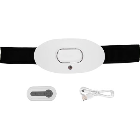 Ceinture chauffante menstruelle rechargeable USB pour soulager les douleurs abdominales (type télécommande blanche) (1/5)