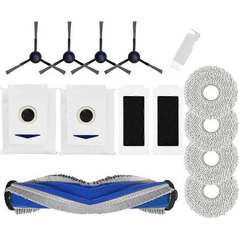 Filtre pour aspirateur brosse pour aspirateur Filtre de brosse pour aspirateur filtre de Ecovacs Deebot T30 Omni – T30 PRO Omni Aspirateur Main Side Brosse HEPA Filtres Serpillière Cloth Dust Bags (1/5)