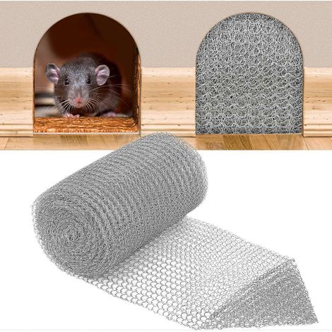 Grillage flexible en acier inoxydable 304, 12,7 cm x 50,8 cm, grillage anti-rongeurs, grillage rigide pour la protection contre les rongeurs, le remplissage des interstices et le bricolage (1/5)
