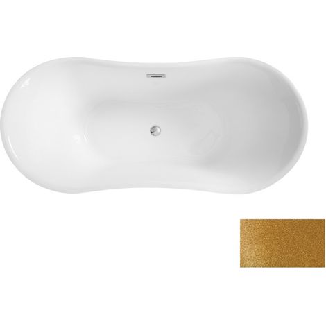 Baignoire îlot AMBER GLAM GOLDEN 170 x 80 cm