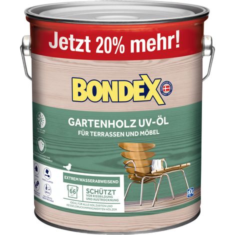 Bondex UV-Schutz-Öl Gartenholz UV-Öl 3 L farblos