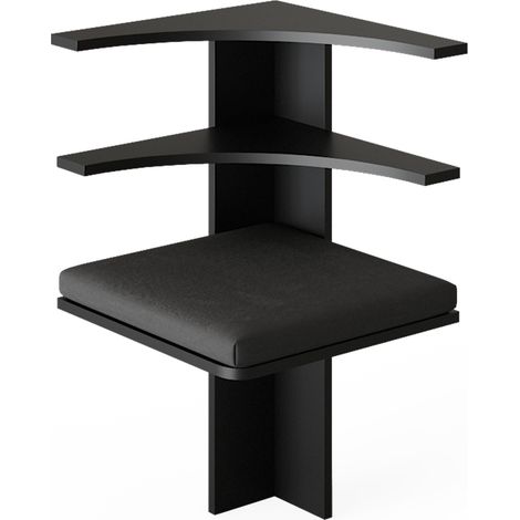 Panca ad angolo Roman, Nero, 43.5 x 43.5 cm, Vicco