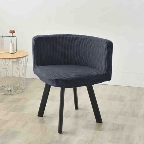 Housse de chaise - Housse triangulaire - Polaire élastique - Lavable - Gris - 1 pièce