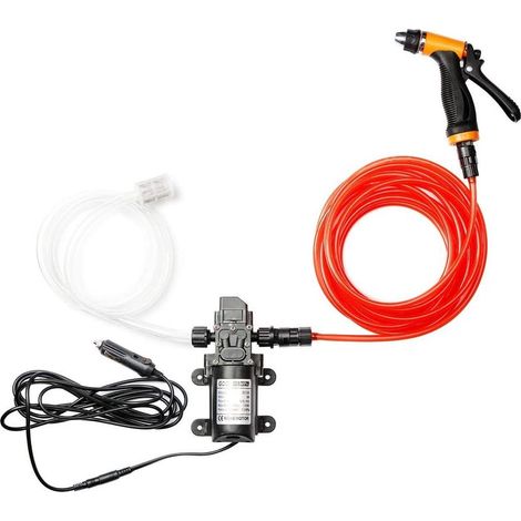 Pompe de nettoyeur haute pression électrique portable intelligente 160 PSI 12 V Kit de nettoyage haute pression portable (1/5)