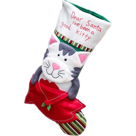 Calcetín navideño para mascotas, de gran capacidad con bolsillo frontal, decoración festiva para perros y gatos, interior espacioso para regalos. (1/5)