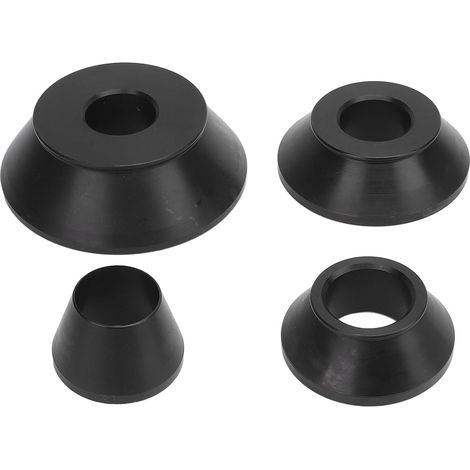 Kit de cône d'équilibrage de roue en métal haute résistance, améliore la sécurité de conduite pour arbre de 38mm SUV camion caravane avec trous de moyeu noir (1/5)