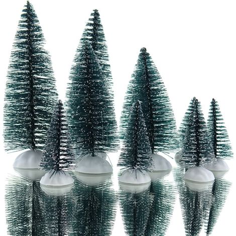 Sets mit 10 LUMINEO grünen Kiefern aus Kunststoff – Grün (1/2)