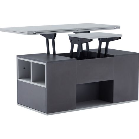 Mesa de centro elevable multifunción gris 100 x 51 x 47 cm HOMVRA (1/5)