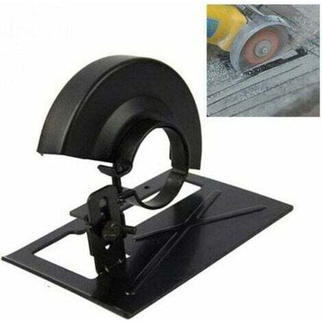 Support pour meuleuse d'angle + capot de protection réglable 20-30 mm, adapté aux outils de bricolage pour le travail du bois, SEMAket (1/4)