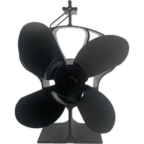 Wärmebetriebener Ofenventilator mit 4 Flügeln für Kamine/Holzöfen. (1/4)