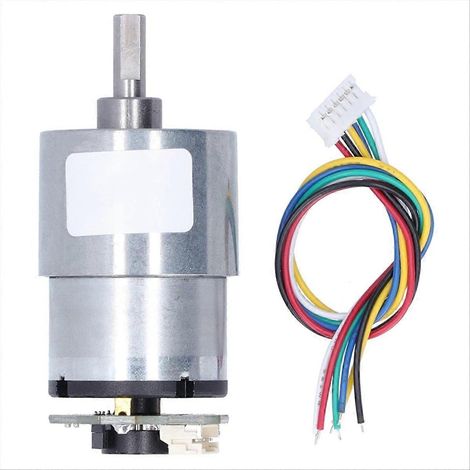 Getriebemotor mit Encoder, 12-V-Gleichstrom-Mikroelektromotor mit Vorwärts-/Rückwärtsbewegung (1/5)