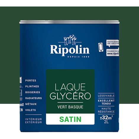 Laque Glycéro Ripolin Satin Vert Basque 2 L (1/2)