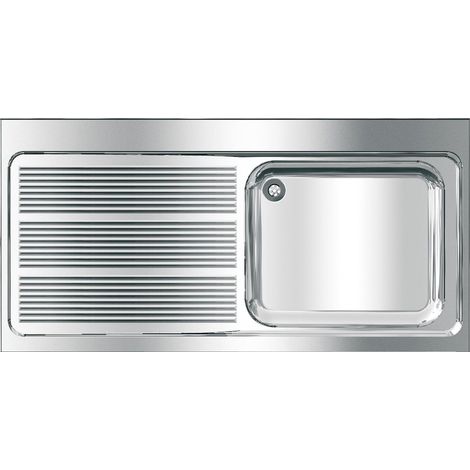 KWC Gewerbespüle, MAXIMA, Edelstahl, 1400x432x700 mm, Tropfteil Links (1/2)
