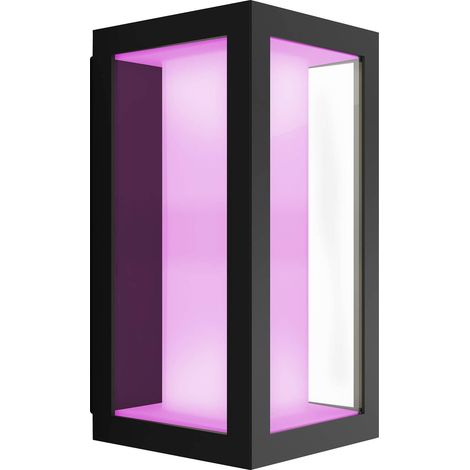 Philips Hue Impress Applique murale d'extérieur étroite (Noir) Lumière blanche et colorée - White and Color Ambiance
