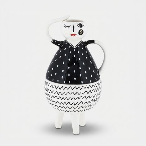 Vaso decorativo in ceramica donna Elicriso (1/2)