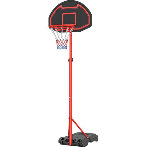 HOMCOM Canestro da Basket Bambini Regolabile Base da Riempire con Acqua Sabbia (1/5)
