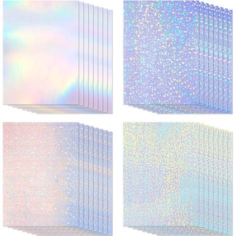 32 Feuilles De Film Adhésif transParent 210 x 297mm Autocollant Transparent Papier Holographique Plastifieuse A4 Autocollant Transparent, Papier Feuille (1/5)