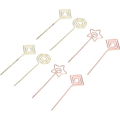 Support pour Photos et Cartes de Visite en Fer - 8 Pièces, Design Moderne et Pratique (1/5)