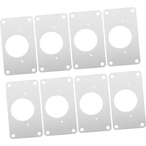 8 Pièces Plaque de Réparation de Charnière pour Porte Armoire Plaque de Fixation de Charnière pour Réparation de Panneau Cassée