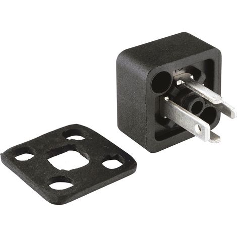 Connecteur pour électrovanne, Mâle, 3P+E, Traversant 250 V c.a. ( Prix pour Paquet de 5 )