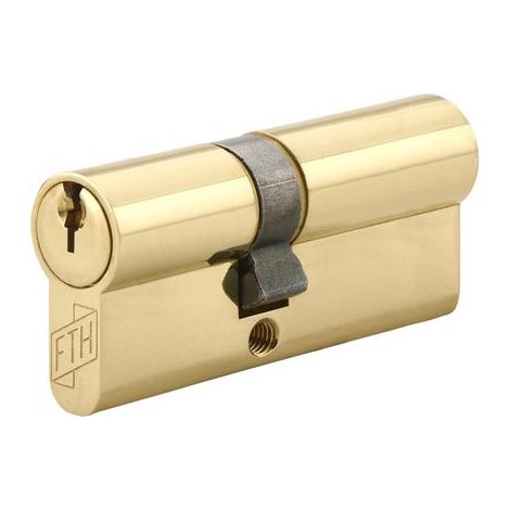 Cylindre de serrure double entrée FTH 5G, 30x40mm, cylindre et clés en laiton, 3 clés crantées - FTH (1/5)