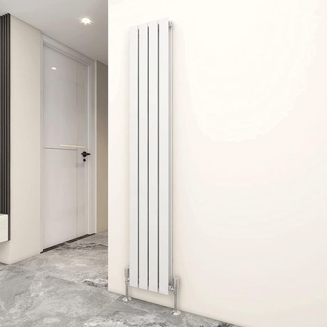 1800 x 272mm Double Designer Flat Panel Central Heating Radiator WHITE (1/5)