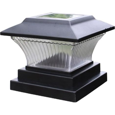 Lámpara de pilar solar LED para jardín – Alta durabilidad – Fácil instalación – Iluminación eficiente para exteriores (1/4)