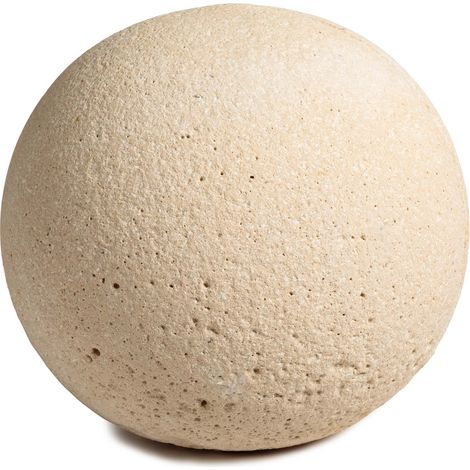 Boule décorative en pierre bouchardée D.40 cm - RO'MA NATURE (1/2)
