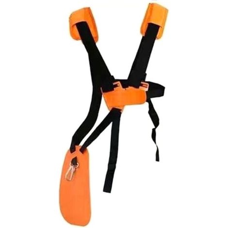 Double Shoulder Strap Lawnmower Nylon Belt Garden Mower Harness Strap Brushcutter Padded Shoulder Strap (1/5)