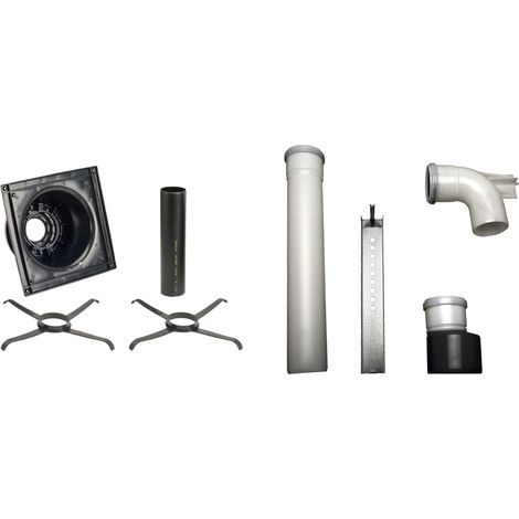 Brötje Kit de base passage de conduit pour 1x conduit de fumée DN 80 avec 1 x BK 80, 995955