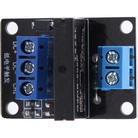 Module relais statique 1 canal avec fusible, déclenchement bas niveau 2A (5V)