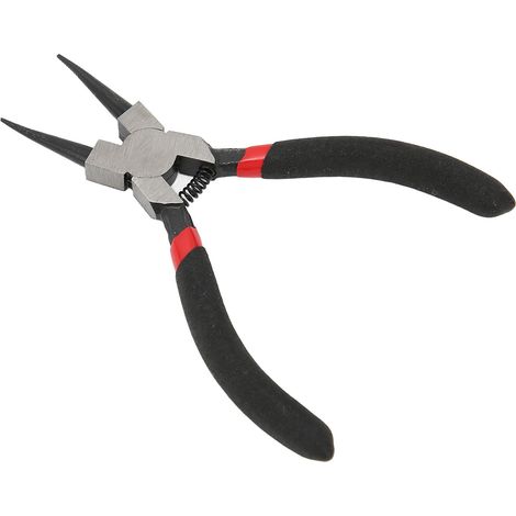 Pinces à étau intérieures droites en acier carbone et caoutchouc pour anneaux de retenue, manche antidérapant, 125 mm, SK-112-5C (1/5)