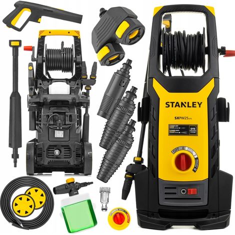 Nettoyeur haute pression Stanley 300 bars à aspiration automatique pour aluminium, double puissance 2500 W