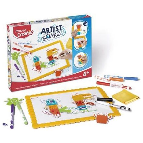 Créatif. Tableau blanc magnétique effaçable à sec. (1/4)