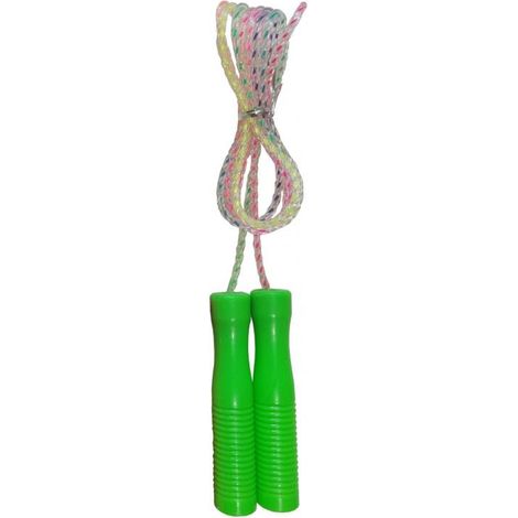 Marbueno Cuerda de Saltar Mango Plastico Color Verde 4mmx2,5m