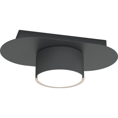 Spot plafond ovale noir design 1xGX53 12W Diaz Emibig (1/2)