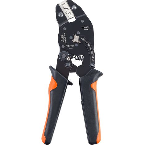 Pince à sertir pour cosses nues 2 en 1, jeu de pinces à sertir à cliquet multifonctions, pince à sertir pour cosses tubulaires