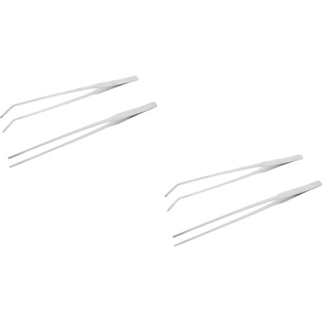 2 Ensembles Chargeur De Pincettes Décor Réservoir Aquatique Nettoyeurs Pince À Épiler Pour Plantes D'aquarium Baril Sable D'aquarium Évent Vide Silver Acier Inoxydable 2 Pièces 2 (1/5)
