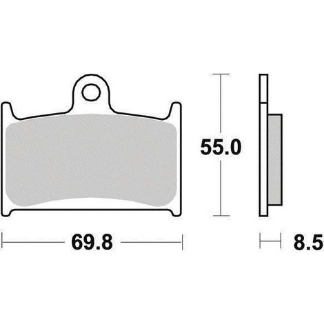 Plaquette de frein Métal Fritté Sinter Grip Road - R90 (1/2)