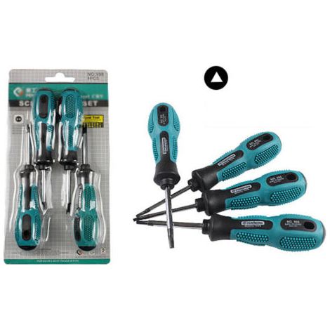 Kit de destornillador triangular magnético de 4 piezas, destornillador de reparación, 1,8 mm / 2,0 mm / 2,3 mm / 3,0 mm × 50 mm (triangular) (1/4)