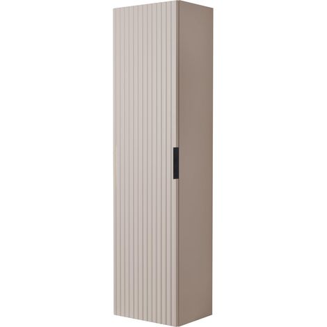 Colonna da bagno, Cashmere, maniglia nera, 35 x 136 x 27 cm (1/5)