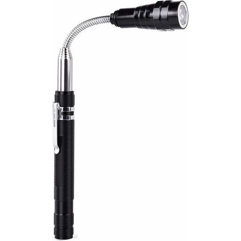 Outil de Préhension Magnétique avec Lumière LED,Outil de Ramassage Aimanté Télescopable, Cadeaux d'outils de Saisie (1/4)