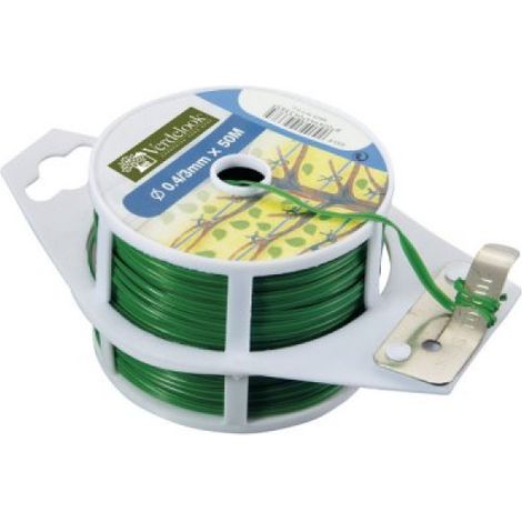 Bobine de Ruban Agricole en Fil de Fer Plastifié 0,4mm x 50m